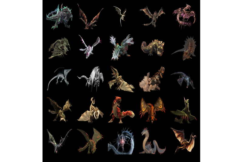 50-dragons-transparent-png-animals-photoshop-overlays-backgrounds