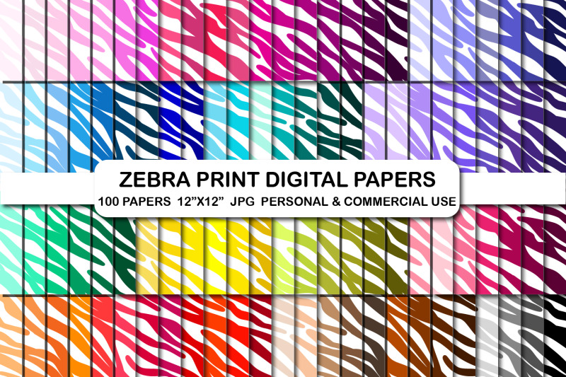 zebra-print-digital-papers-background-animal-print-papers