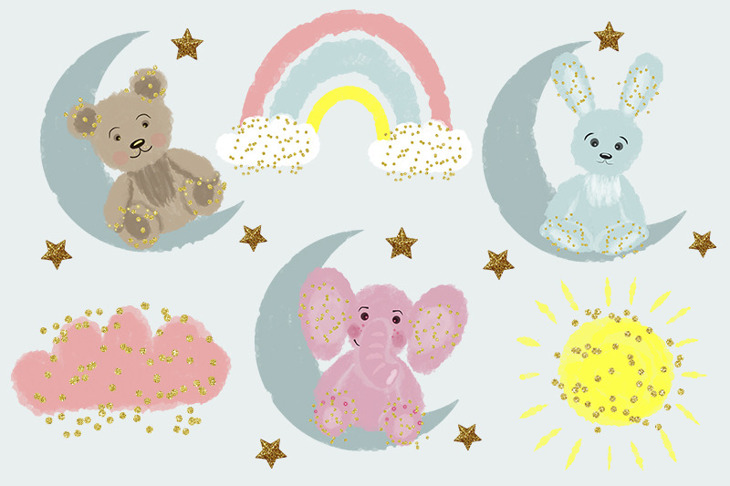 baby-baby-shower-cute-baby-animals-rainbow-boy-girl-png