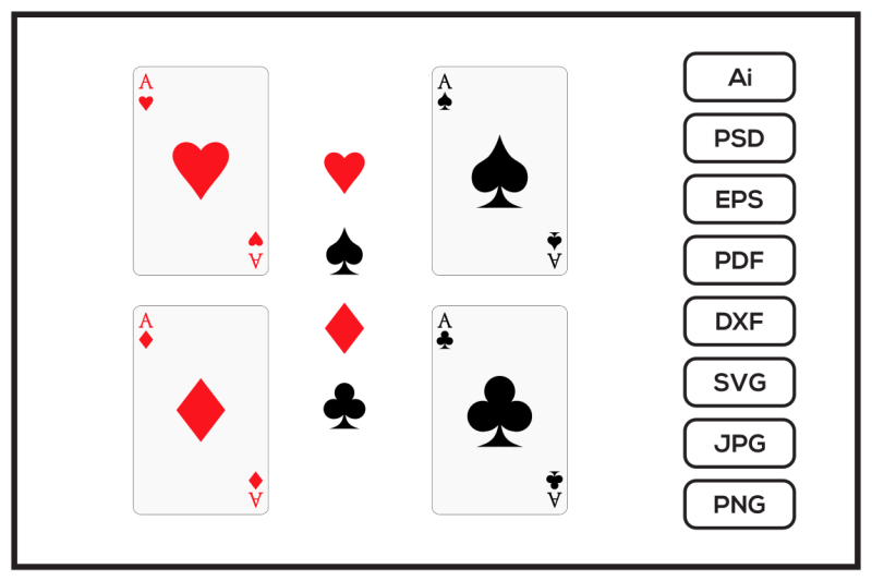 ace-card-suit-set-design-illustration