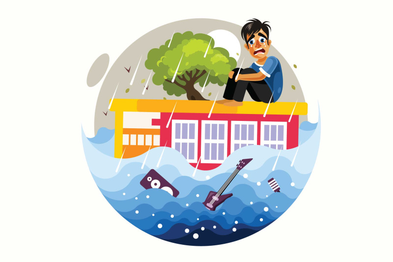 floods-disaster-vector-illustration