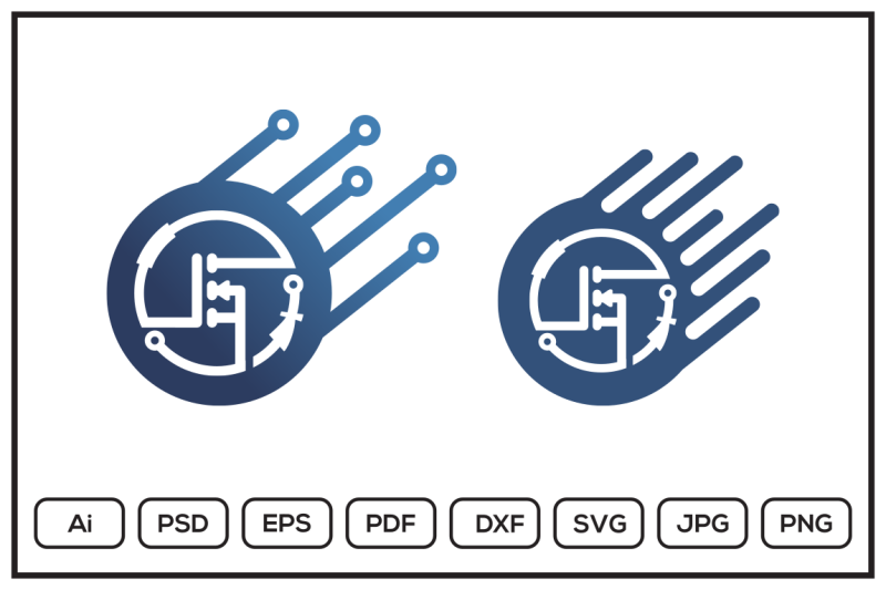 electronic-logo-design-illustration