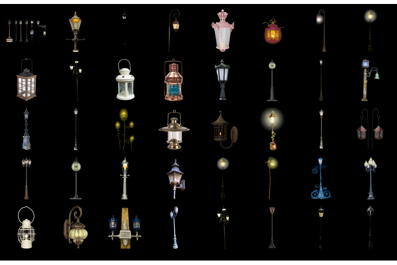 300-lanterns-and-lamps-transparent-png-photoshop-overlays-backgrounds
