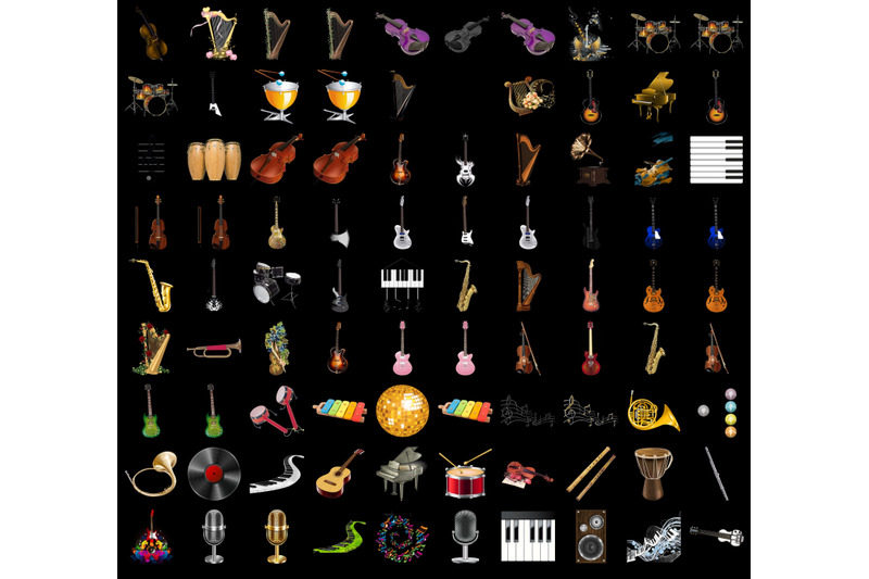 750-music-instruments-transparent-png-photoshop-overlays-backgrounds
