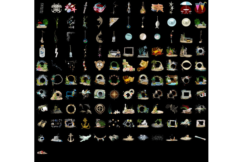 800-sea-flora-fauna-transparent-png-photoshop-overlays-backgrounds