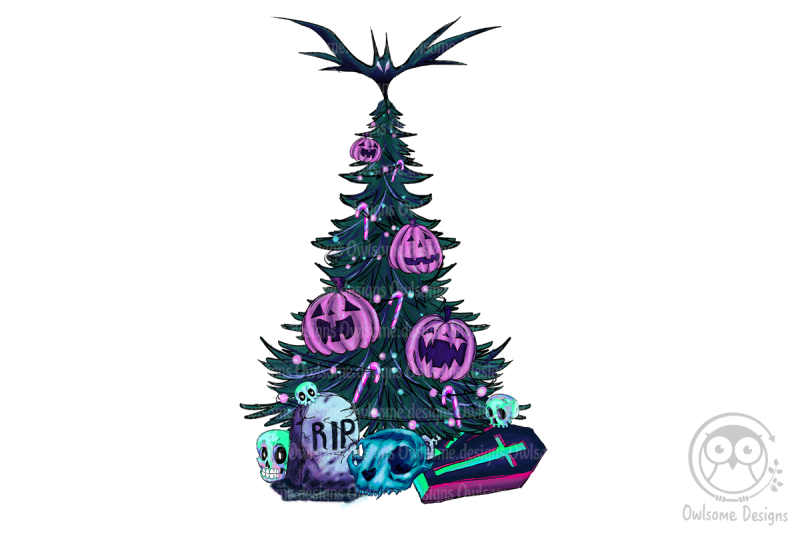 horror-halloween-tree-sublimation-design