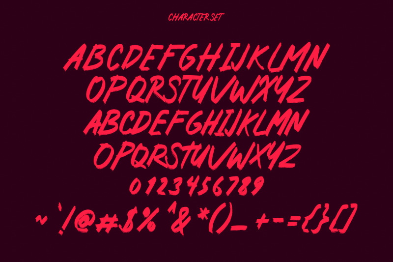 rotten-core-handwrittten-brush-font