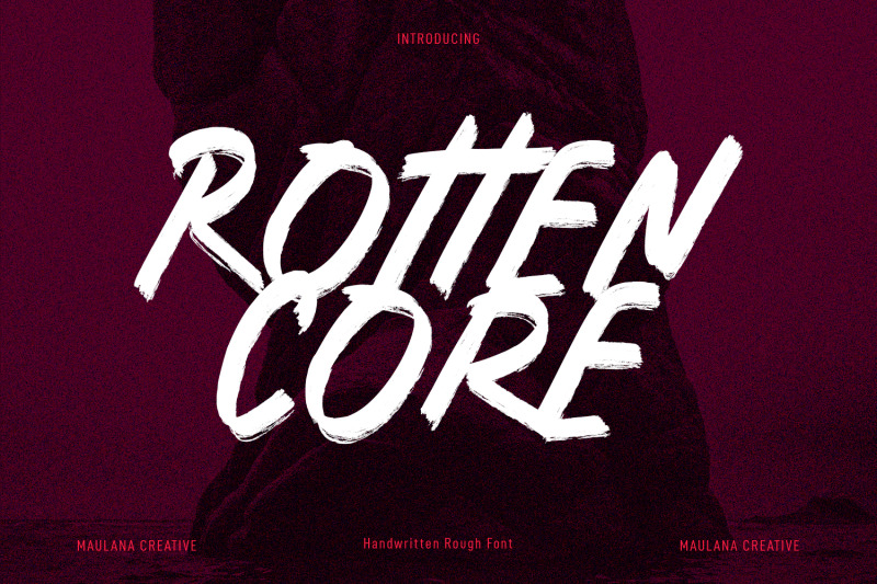 rotten-core-handwrittten-brush-font