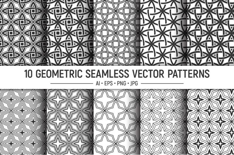 10-four-pointed-stars-seamless-patterns