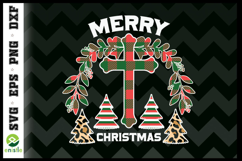 merry-christmas-plaid-jesus-svg