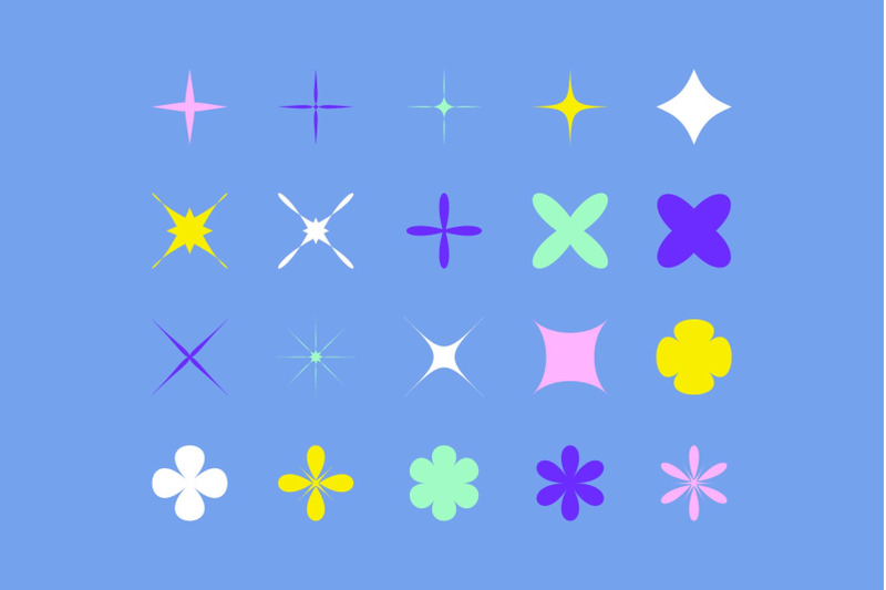 star-and-flower-graphics