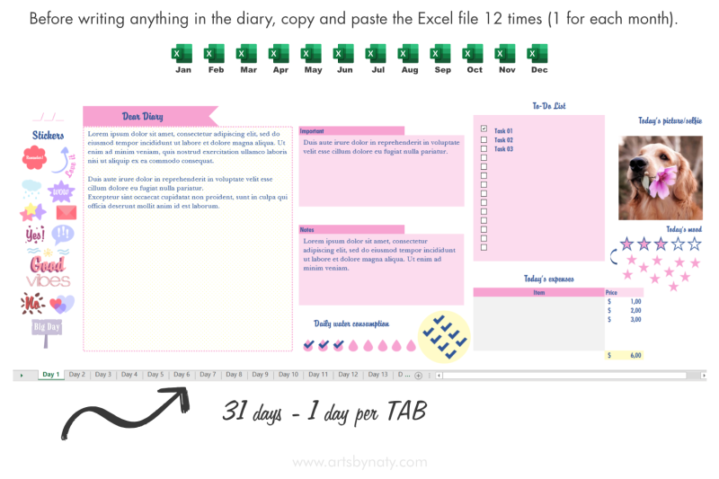 digital-daily-diary-excel-template-excel-spreadsheets
