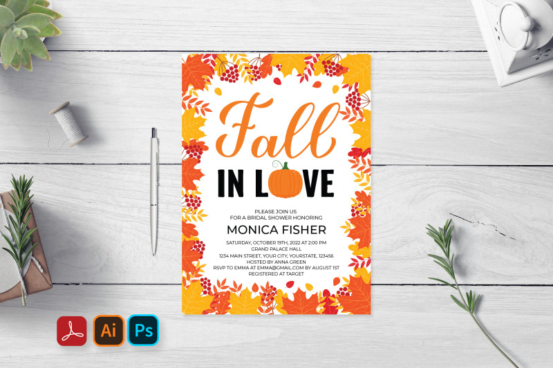 fall-in-love-bridal-shower-invitation-card-editable-template