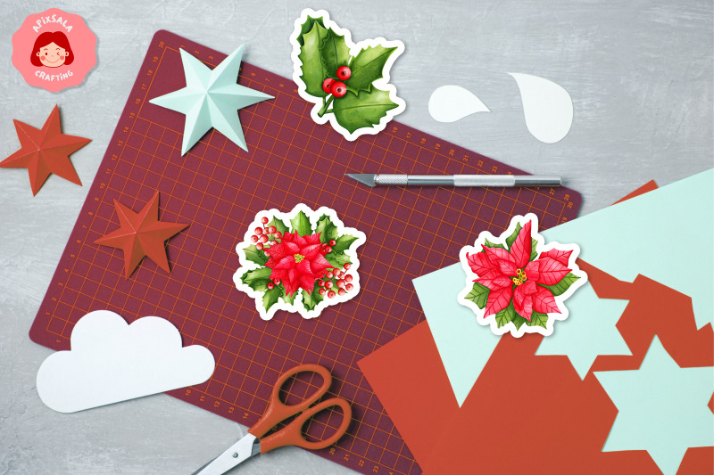 christmas-poinsettia-printable-sticker-sheet-christmas-ornament-stic