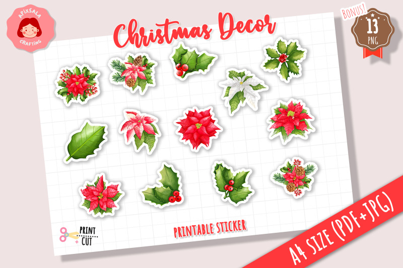 christmas-poinsettia-printable-sticker-sheet-christmas-ornament-stic