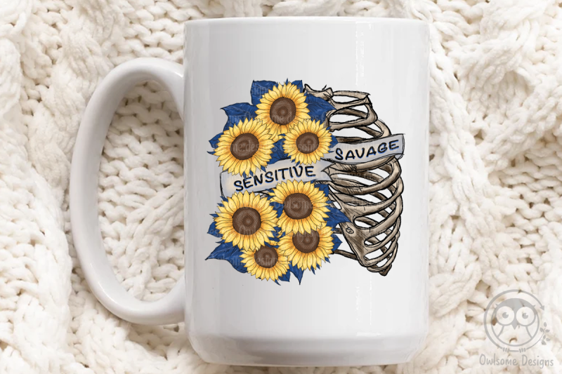 sensitive-savage-skeleton-sunflower-sublimation-design