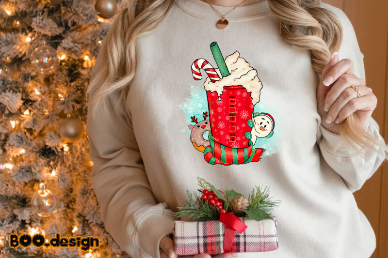 snowman-donut-chocolate-coffee-cup-graphics