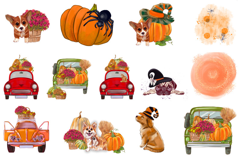 autumn-harvest-truck-clipart-fall-sublimations