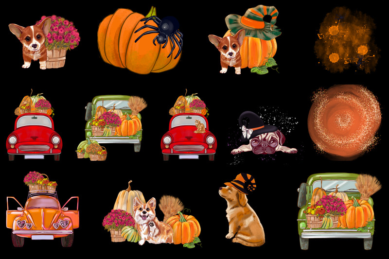 autumn-harvest-truck-clipart-fall-sublimations