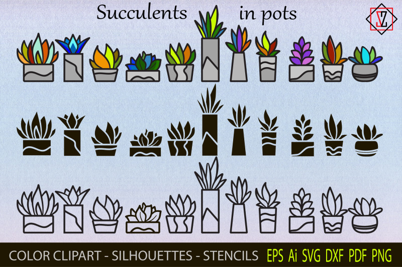 succulents-in-pots-bundle-clipart-silhouettes-stencils