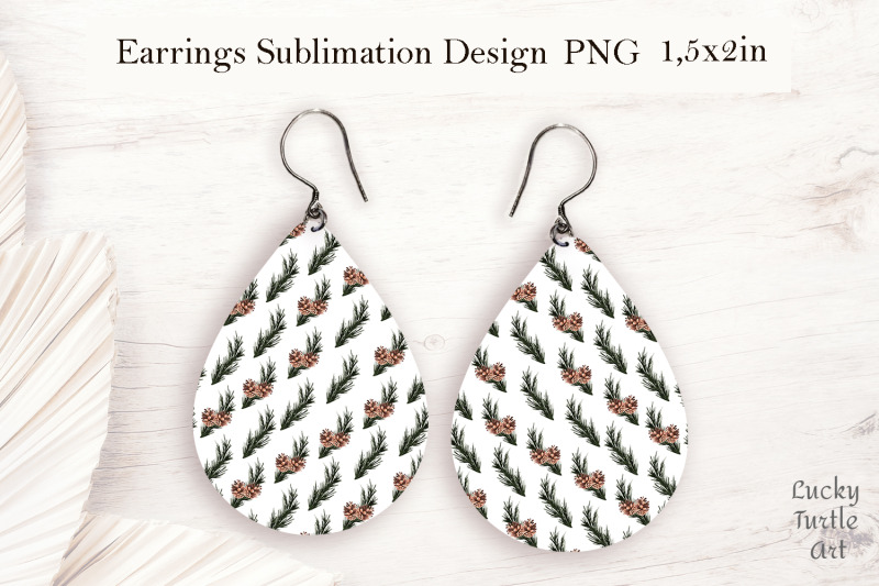 christmas-teardrop-sublimation-earrings-design-bundle