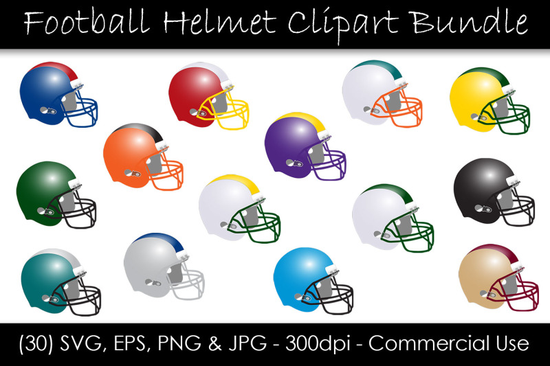 football-helmet-clipart-graphic-bundle