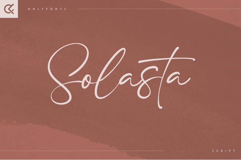 solasta-organic-script-font