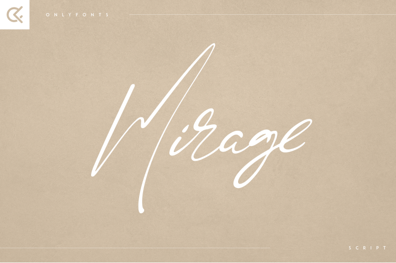 mirage-creative-script-font