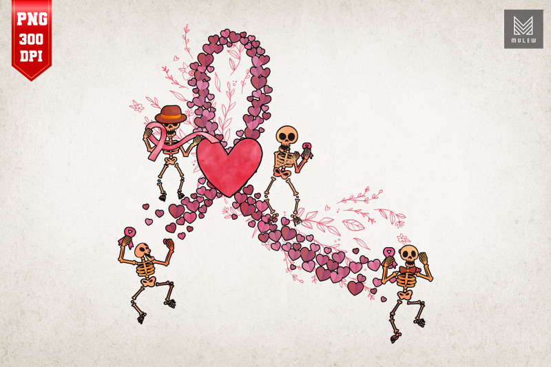 pink-ribbon-breast-cancer-skeleton-dance