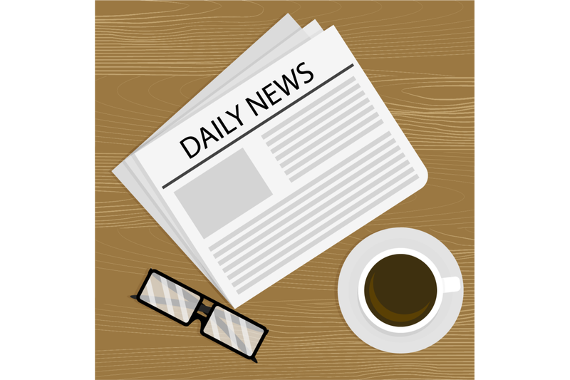 concept-of-business-morning-daily-news-and-cup-of-coffee