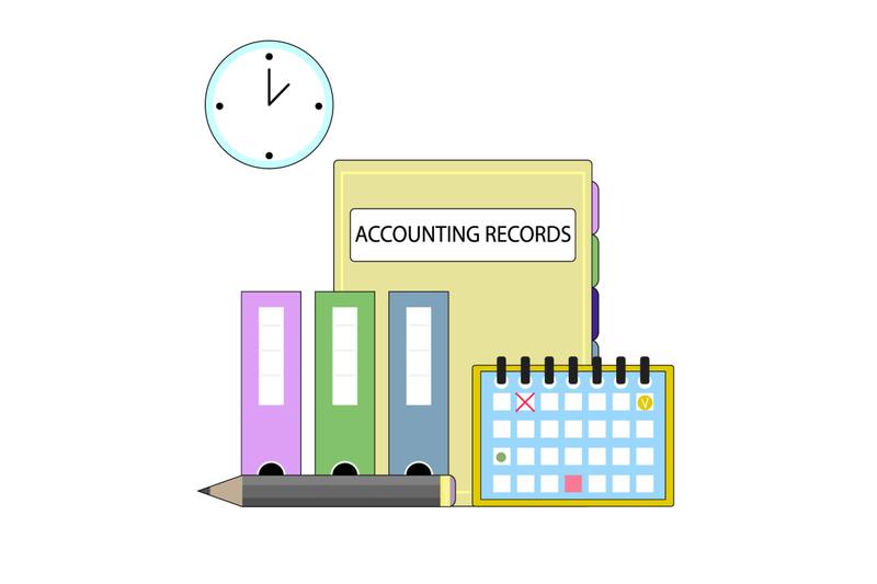 accounting-records-organisation-folder-and-document-flow