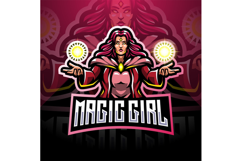 magic-girls-esport-mascot-logo-design