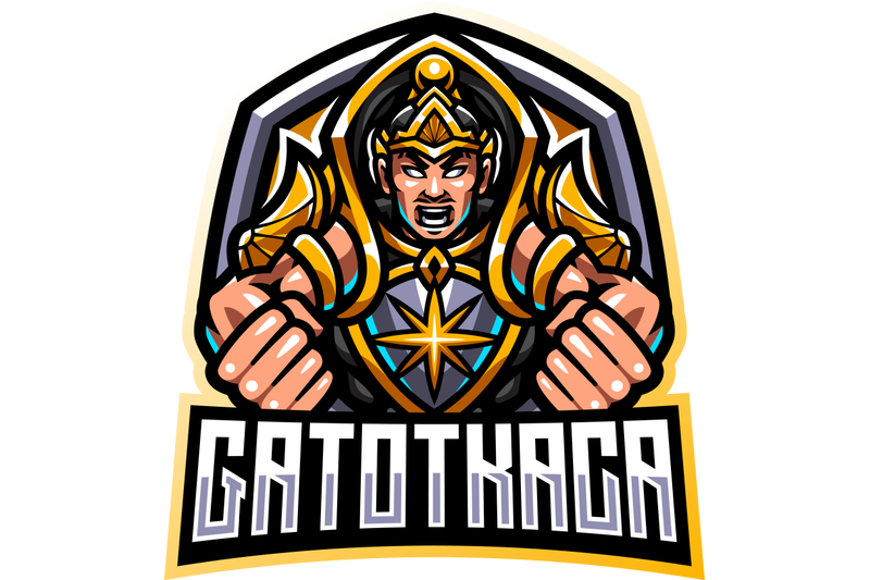 gatotkaca-esport-mascot-logo-design