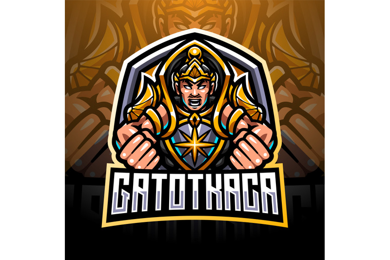 gatotkaca-esport-mascot-logo-design