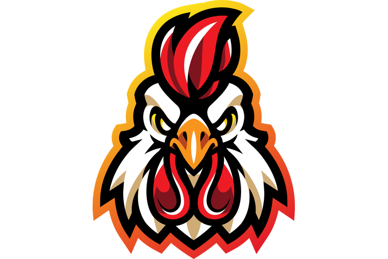 rooster-head-esport-mascot-logo-design