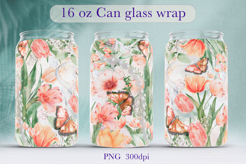 spring-glass-can-wrap-design-floral-libbey-glass-sublimation