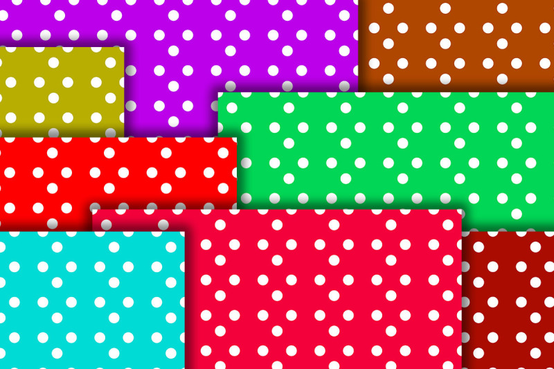 polka-dot-digital-papers