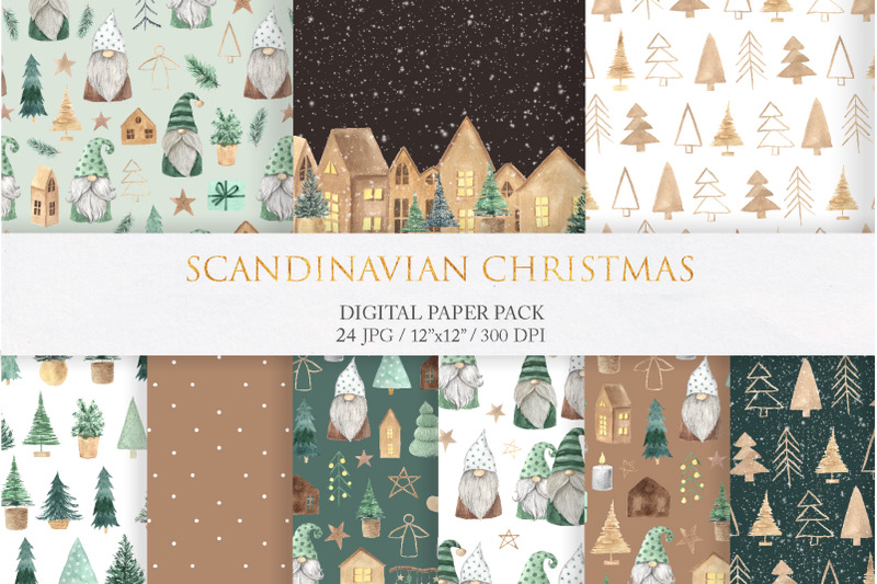 watercolor-scandinavian-christmas-collection