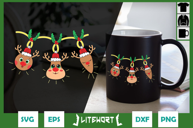 reindeer-christmas-lights-svg