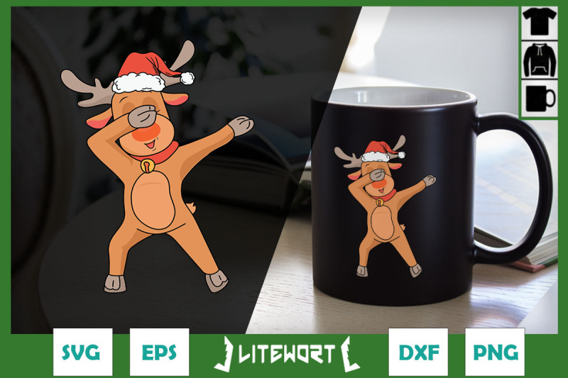 dabbing-reindeer-christmas-svg