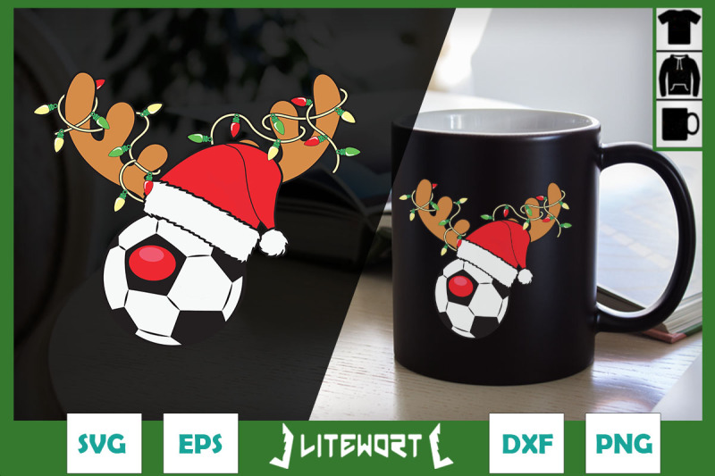 soccer-reindeer-christmas-hat-lights