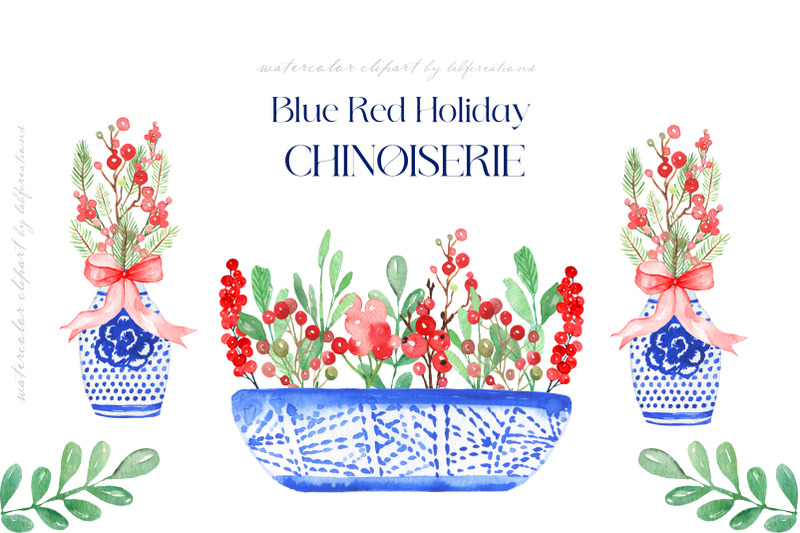 blue-red-holiday-chinoiserie-watercolor-clipart