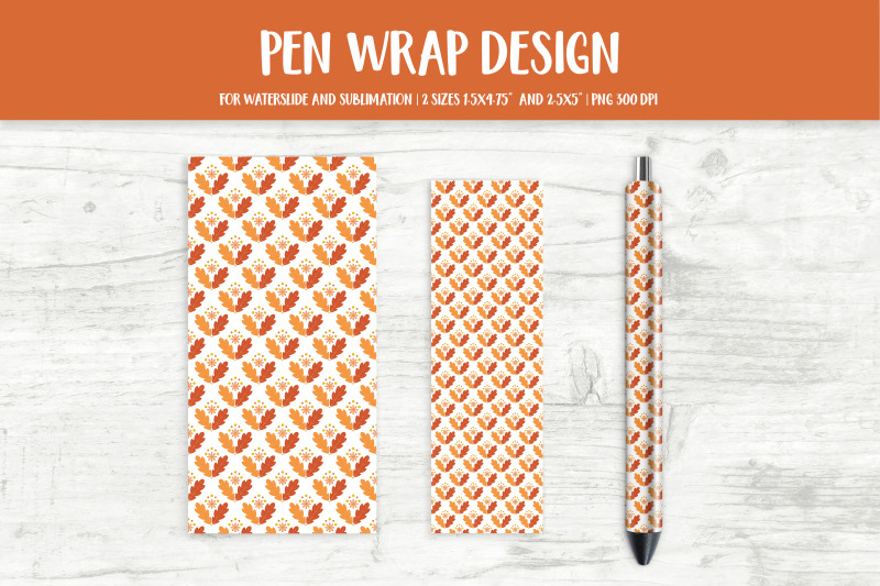 fall-leaves-pen-sublimation-wrap-autumn-epoxy-pen-wrap-png