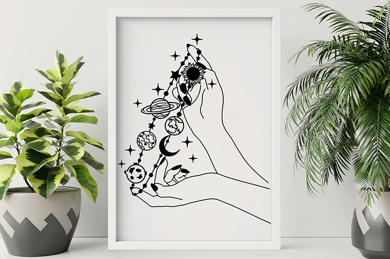 hands-with-planets-set-celestial-line-art-holding-universe