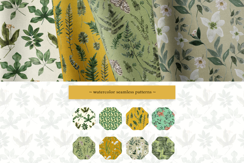 watercolor-greenery-clipart-collection