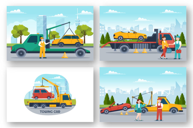 10-auto-towing-car-illustration