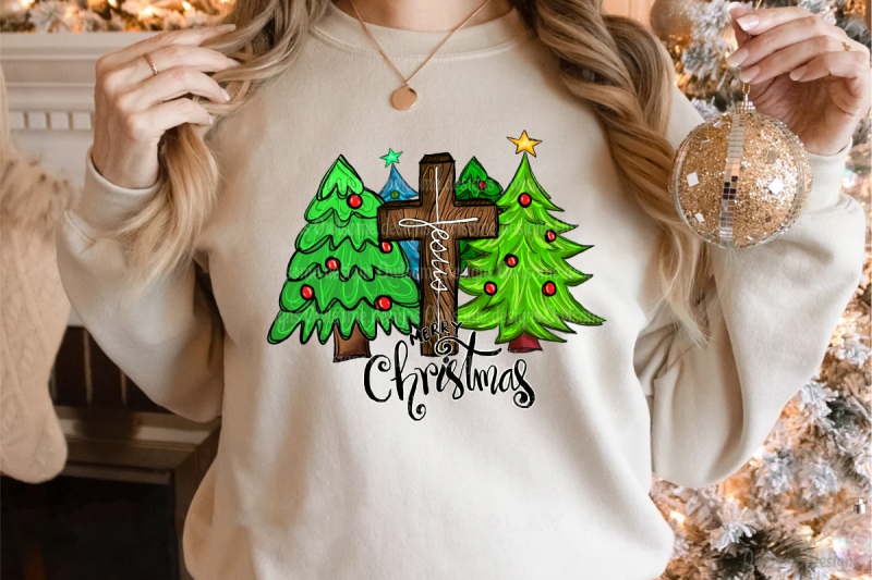 jesus-merry-christmas-sublimation-design