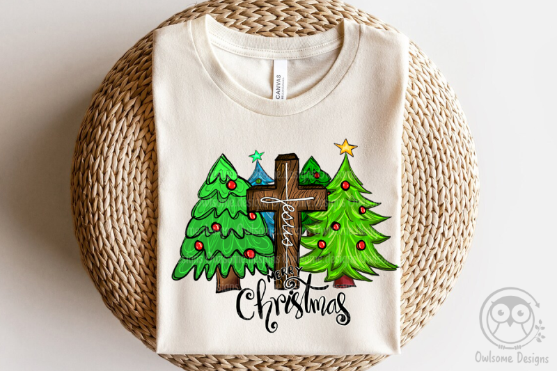 jesus-merry-christmas-sublimation-design