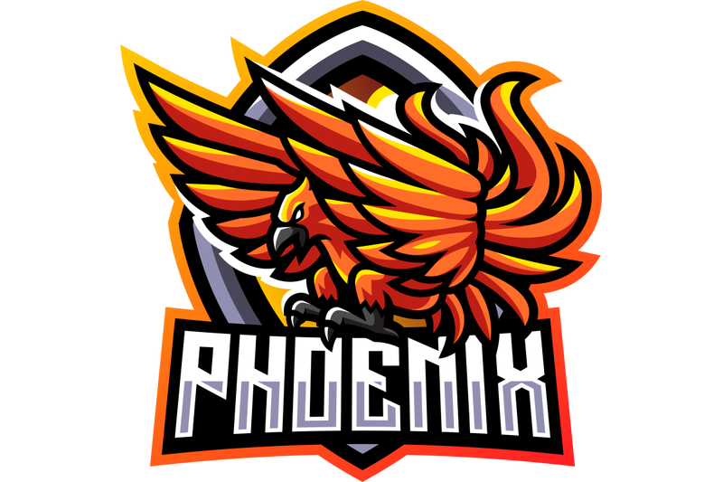 phoenix-esport-mascot-logo-design