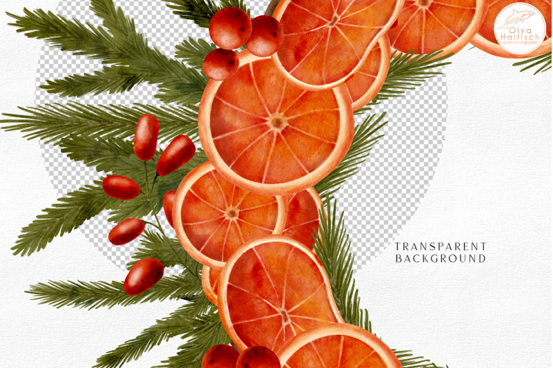 watercolor-winter-christmas-wreath-with-fir-branches-orange-slices